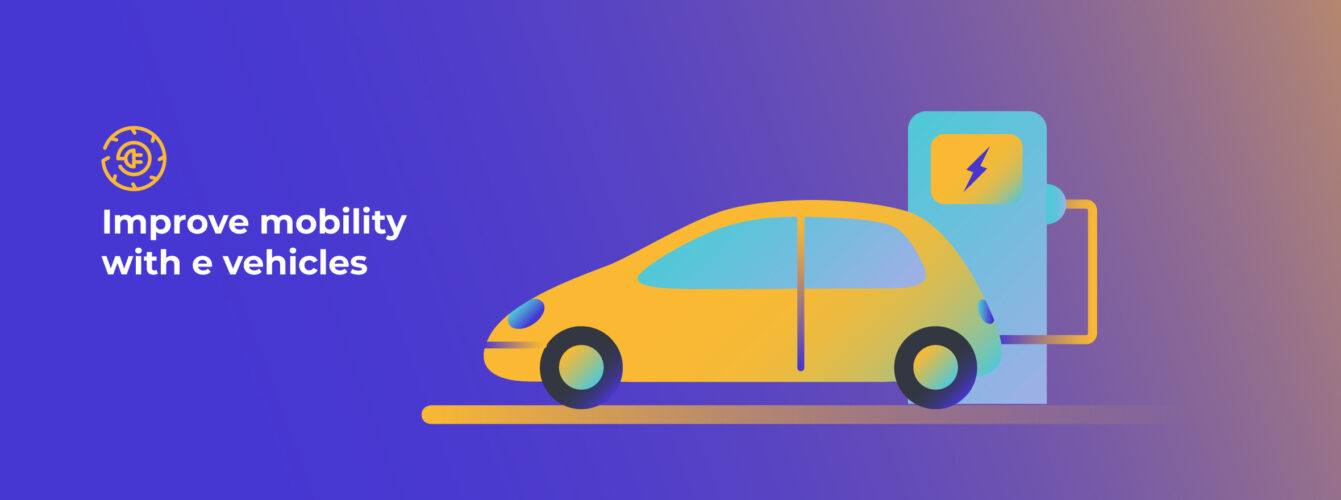 Illustration of Electric vehicle battery charging